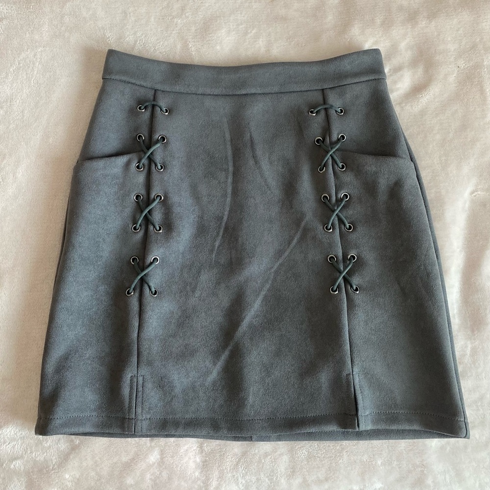 Size S Gray Mini Shirt